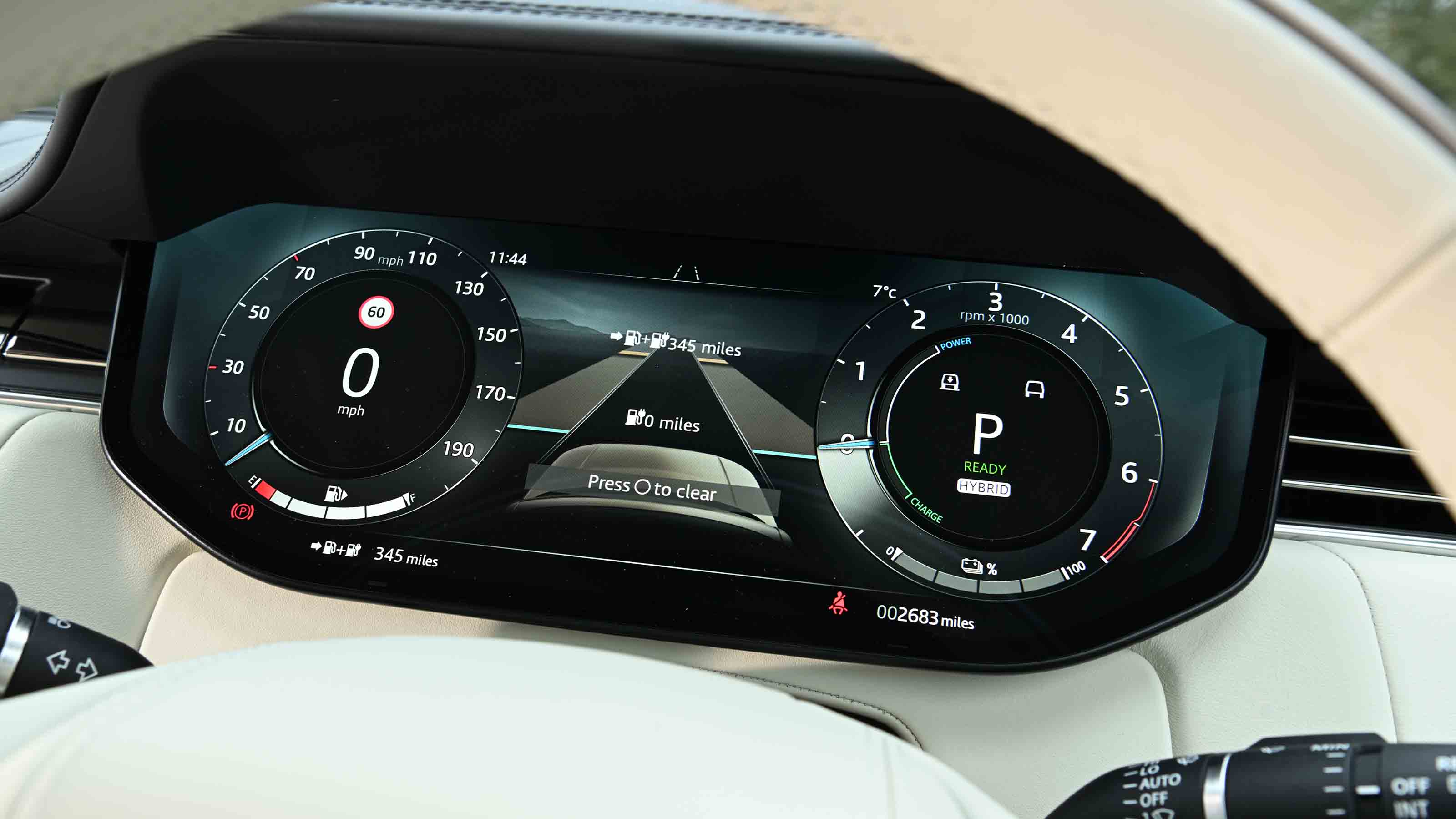 Range Rover - digital instrument cluster