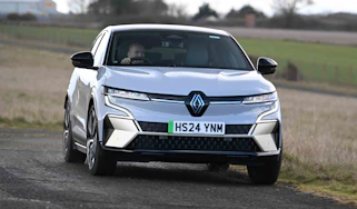 Renault Megane E-Tech - front cornering, alt