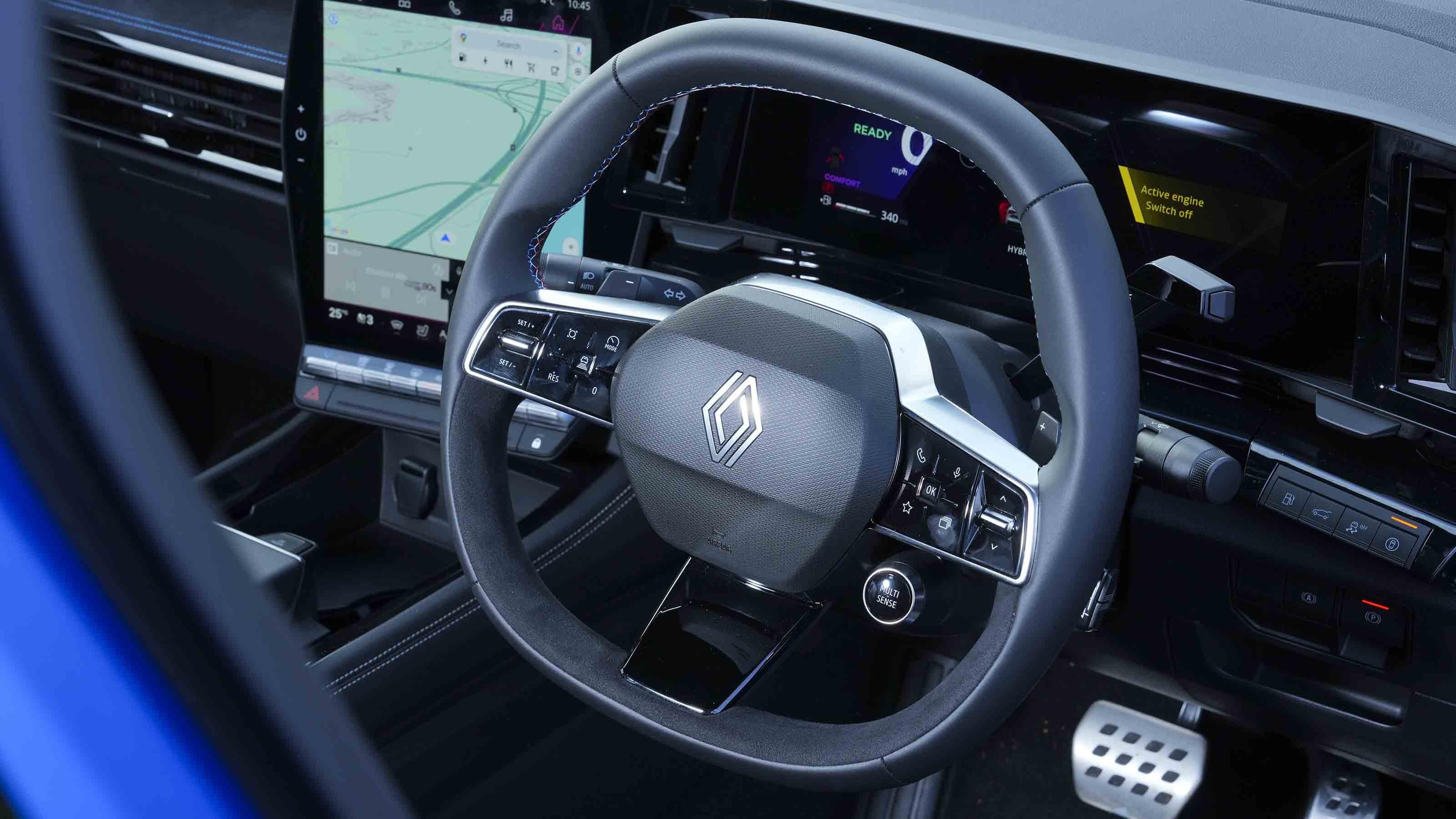 Renault Rafale - steering wheel detail