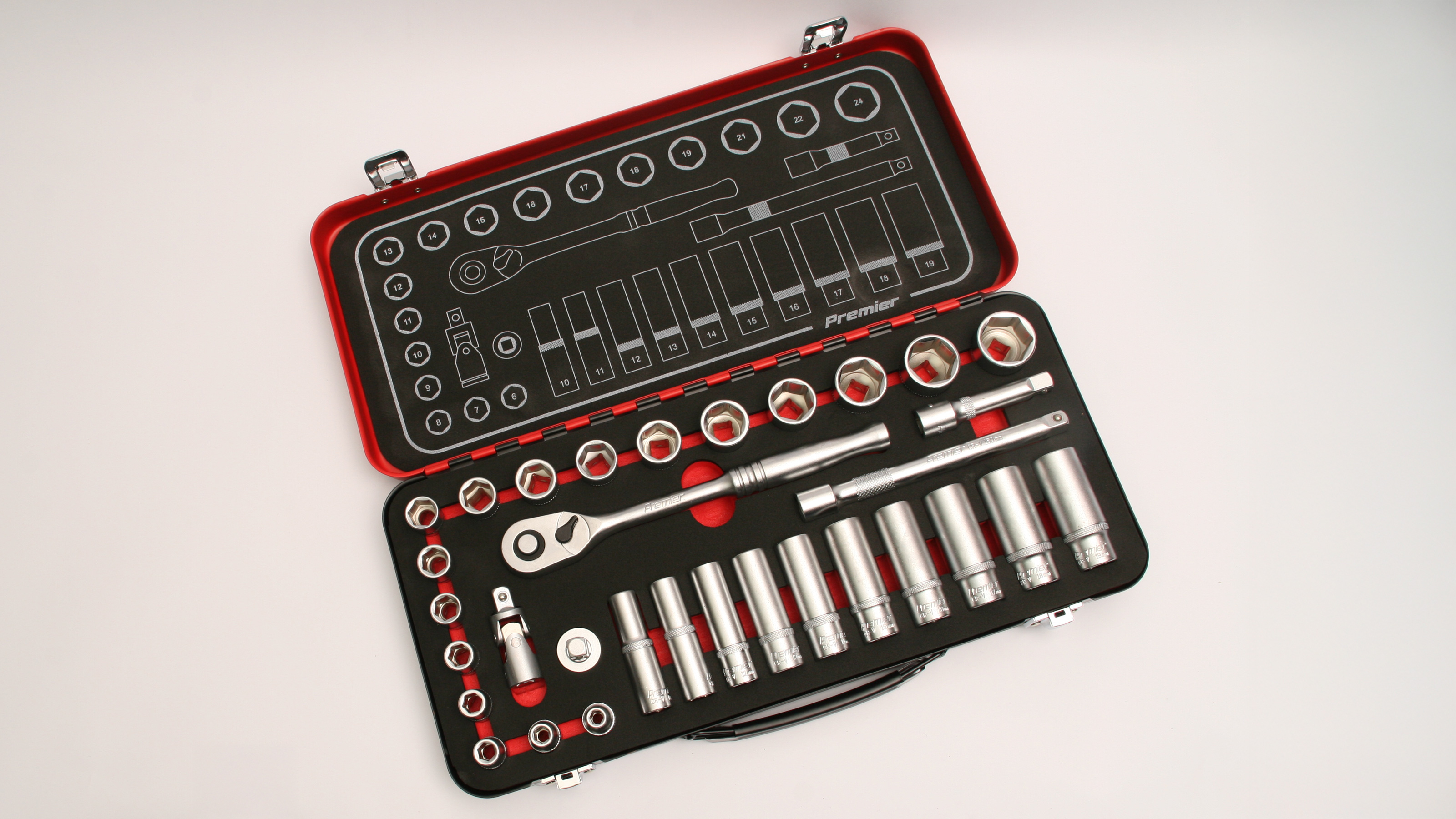 Sealey Premier 32pc ⅜” Square Drive Socket Set AK7922
