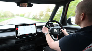 Alex Ingram driving the Volkswagen ID.Buzz GTX