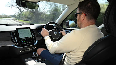 Steve Walker driving the Volvo XC90