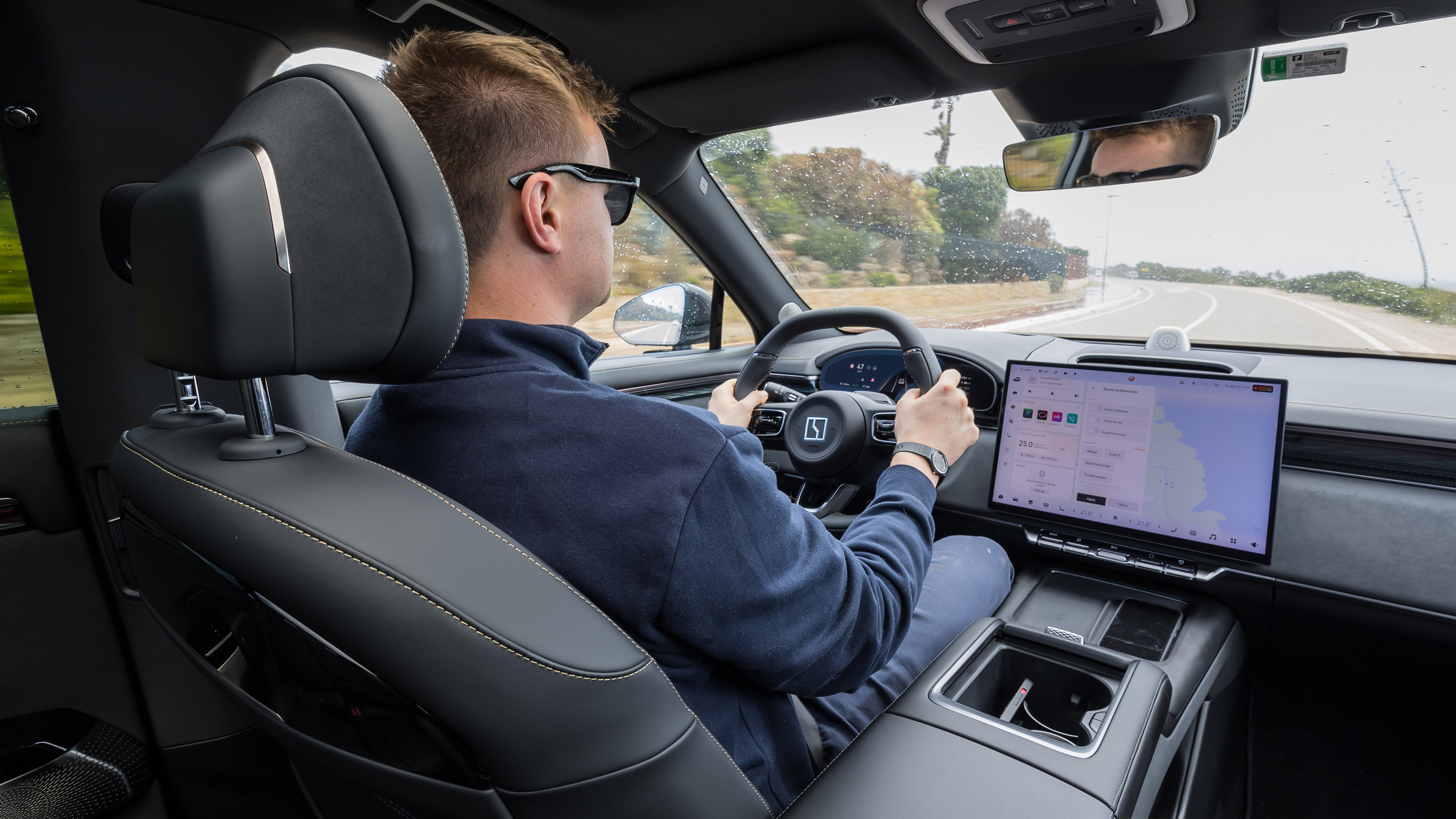 Alastair Crooks driving the Zeekr 7x