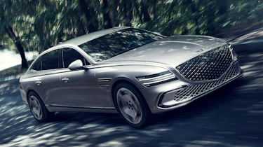 2025 Genesis Electrified G80 - dynamic front angled
