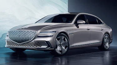 2025 Genesis Electrified G80 - front 3/4