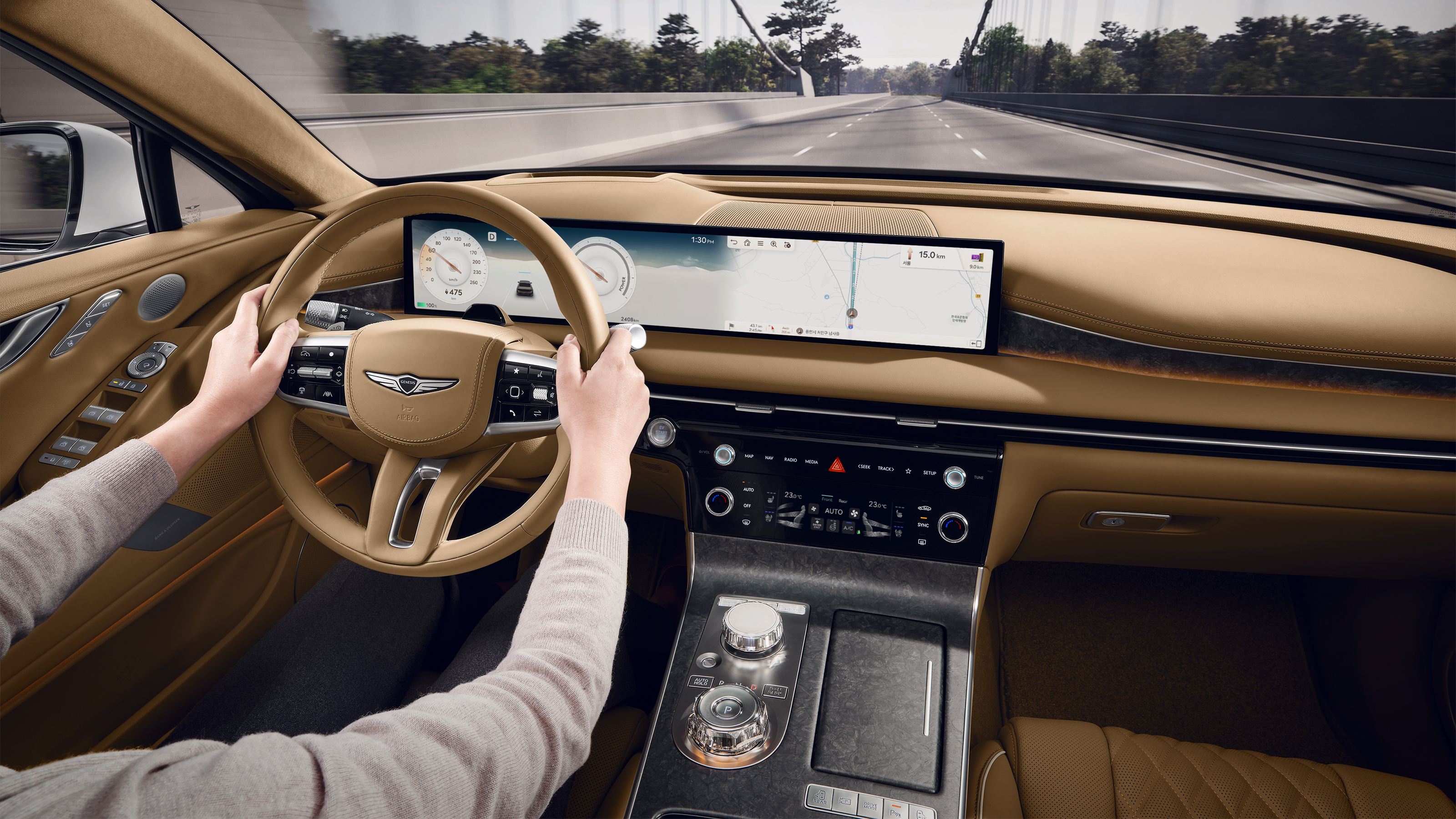 2025 Genesis Electrified G80 - driving inside