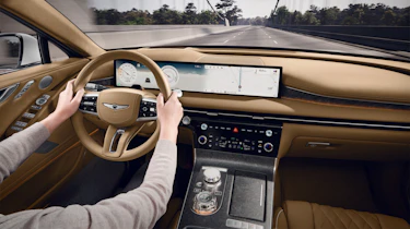 2025 Genesis Electrified G80 - driving inside