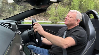 Steve Sutcliffe driving the Aston Martin Vantage Roadster