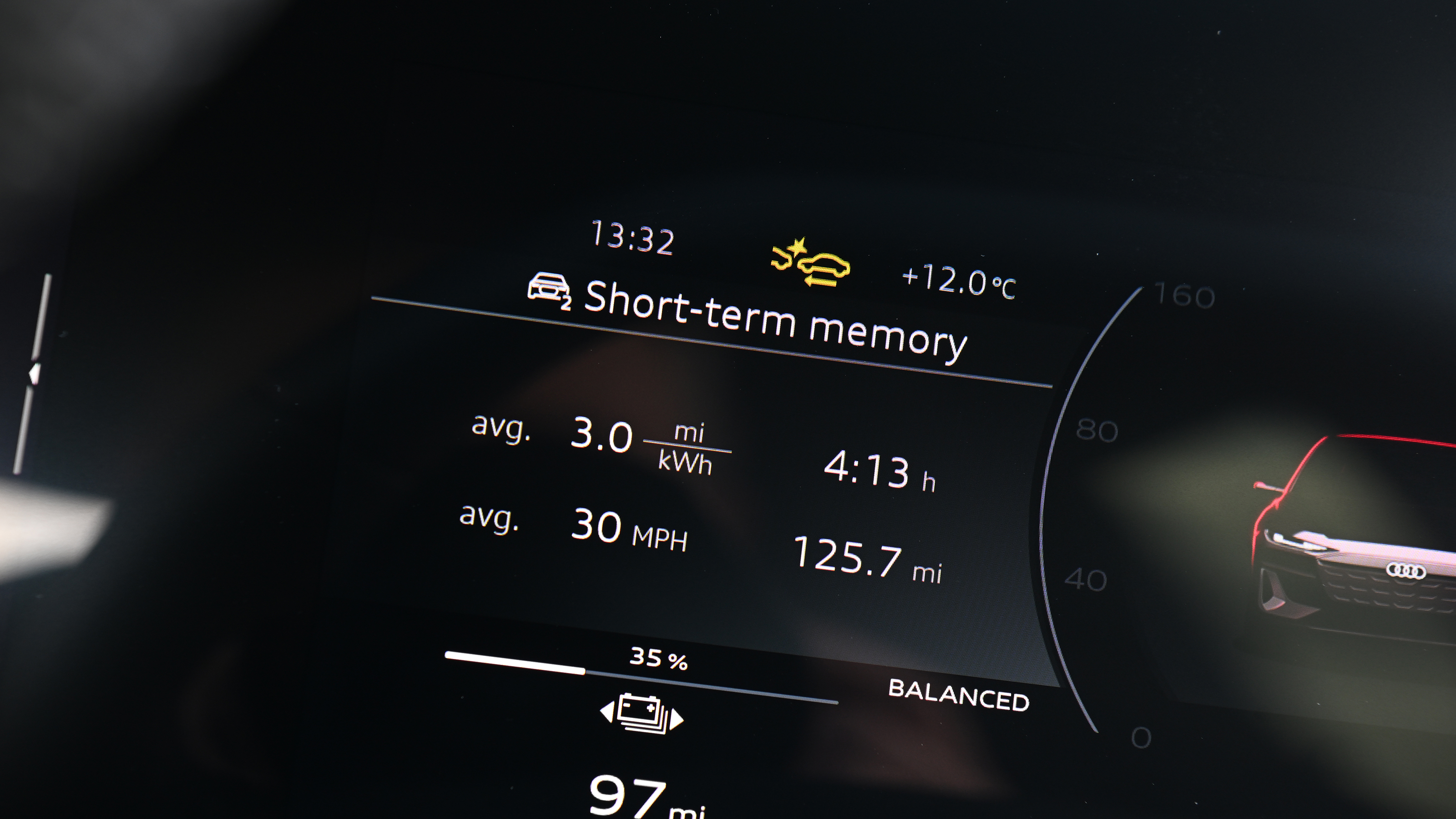 Audi S6 Avant e-tron - digital drivers display 