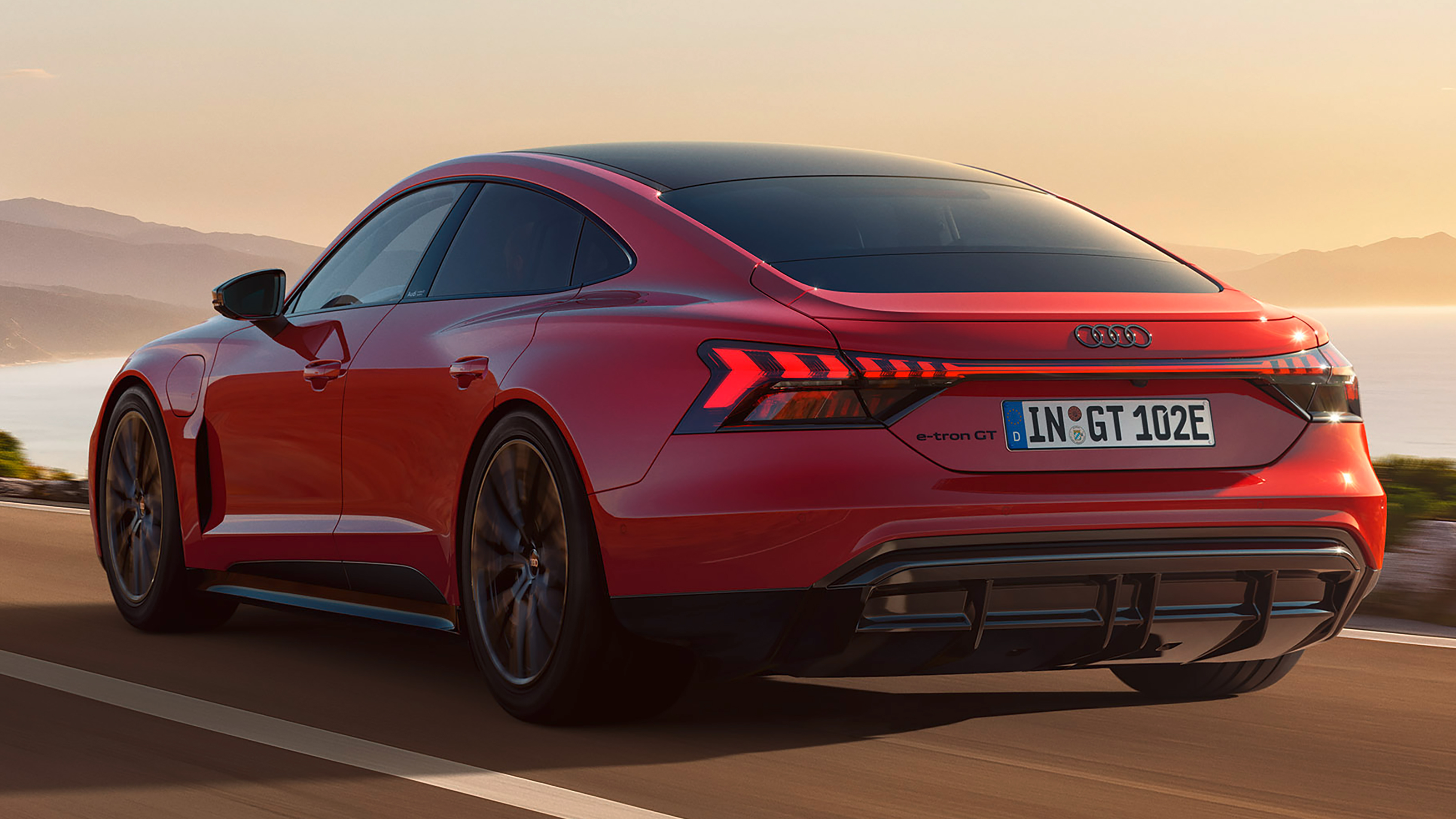 Audi e-tron GT quattro - rear 3/4 dynamic