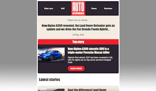 Auto Express newsletter May 2025