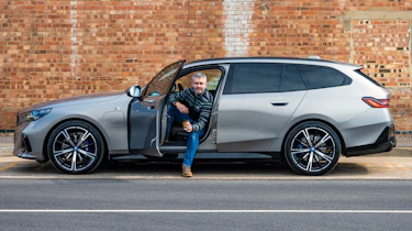 BMW 530e Touring long-term test - side profile with Richard Ingram