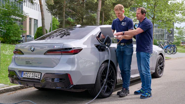 BMW i7 prototype with solid state battery - rear 3/4