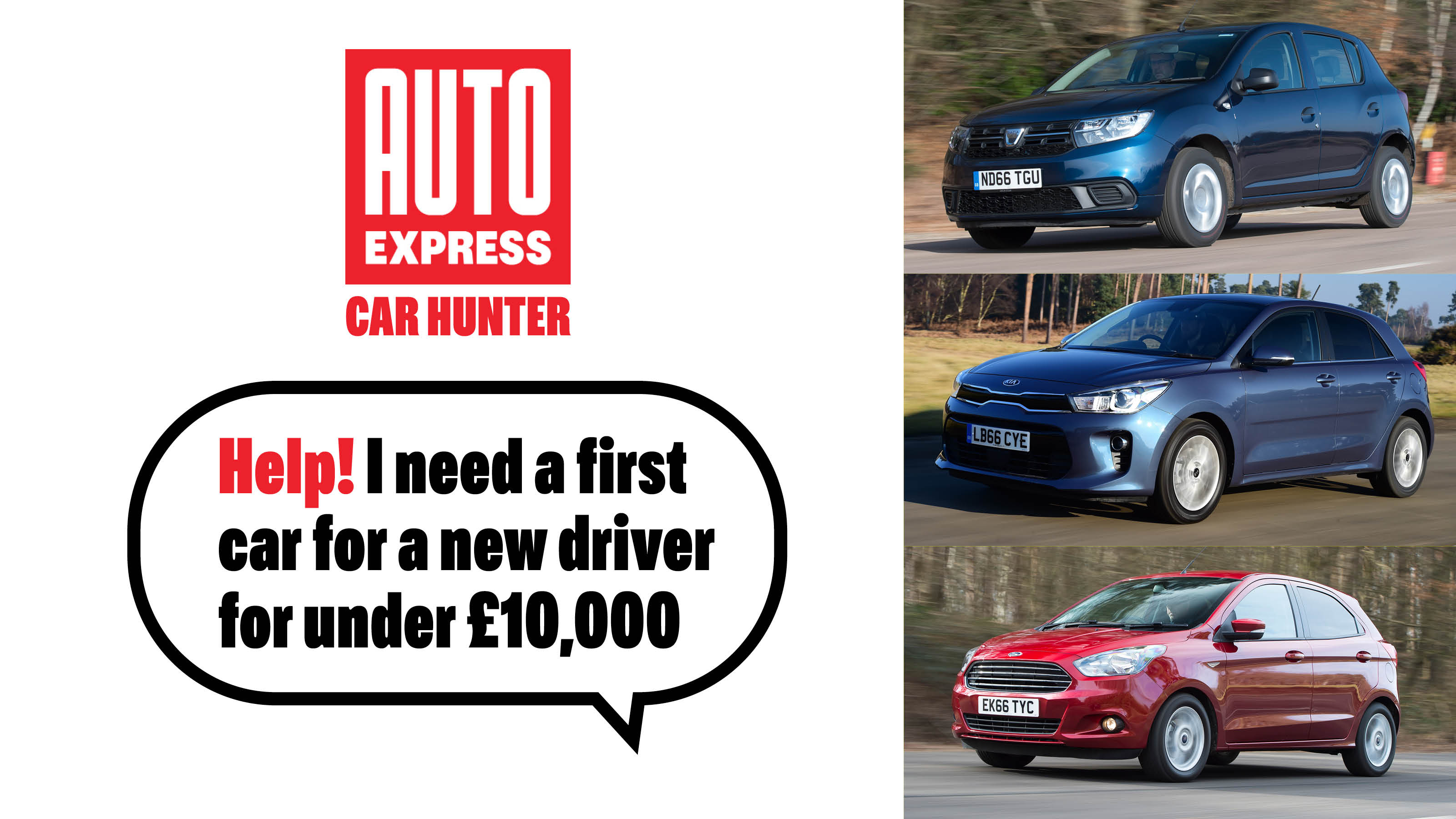 Car Hunter: first cars for under £10,000 - header image