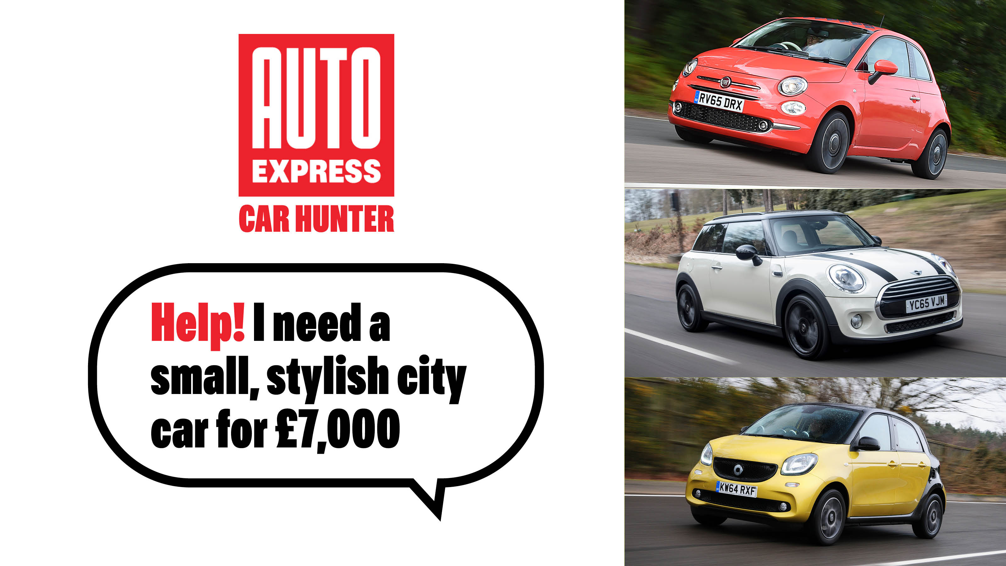 Car Hunter: city cars for £7,000 - header image