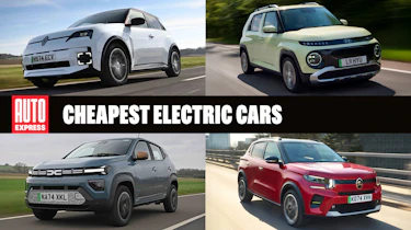 Cheapest electric cars header - May 2025