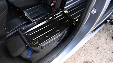 Citroen Berlingo Van - passenger seat folded down and bulkhead load-through open