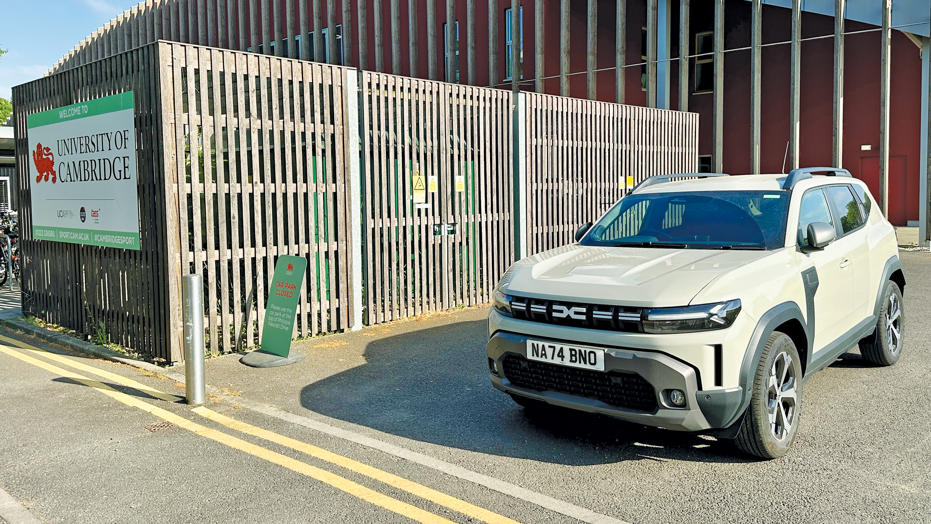 Dacia Duster Journey Hybrid long-term - front of Cambridge