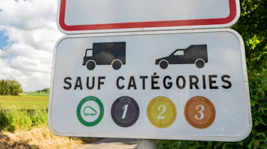 French Crit’Air clean air zone sign