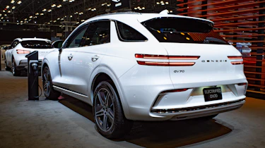 Genesis Electrified GV70 on display at New York Auto Show - rear