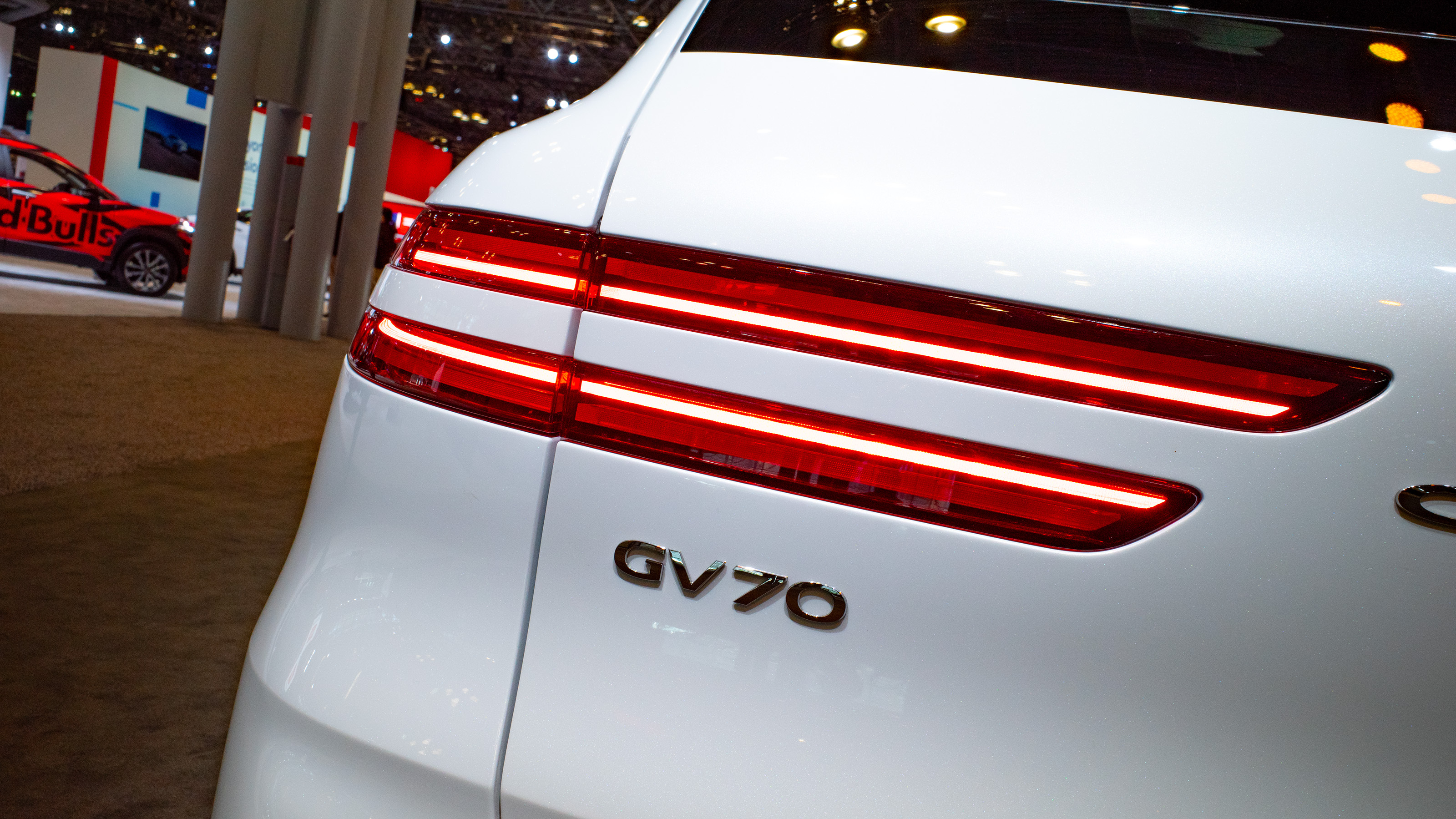 Genesis Electrified GV70 on display at New York Auto Show - tail light