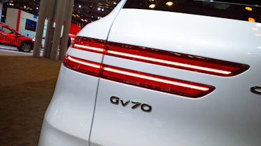 Genesis Electrified GV70 on display at New York Auto Show - tail light