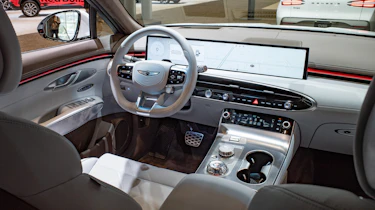 Genesis Electrified GV70 on display at New York Auto Show - dashboard