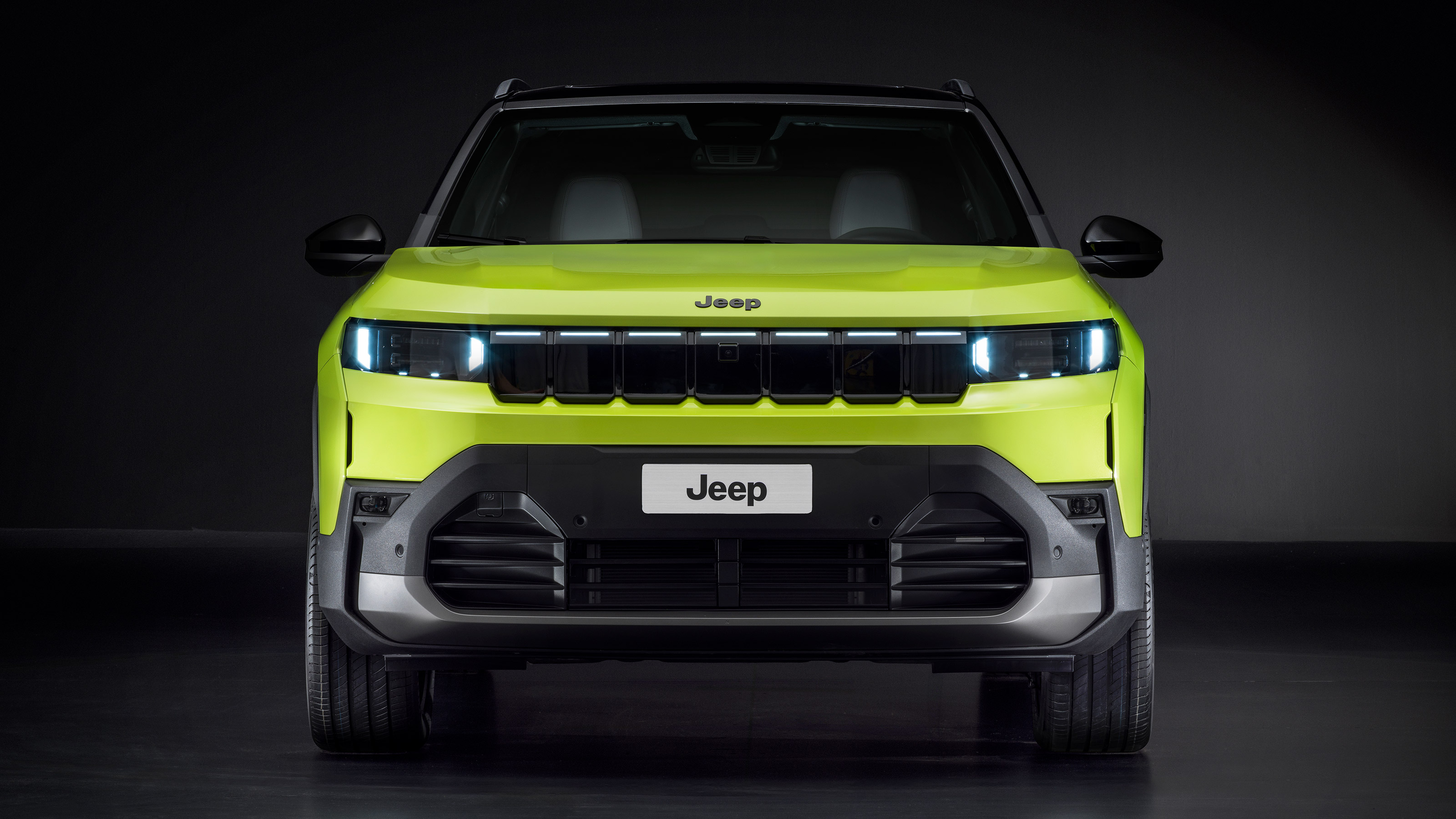 Jeep Compass - full front yellow