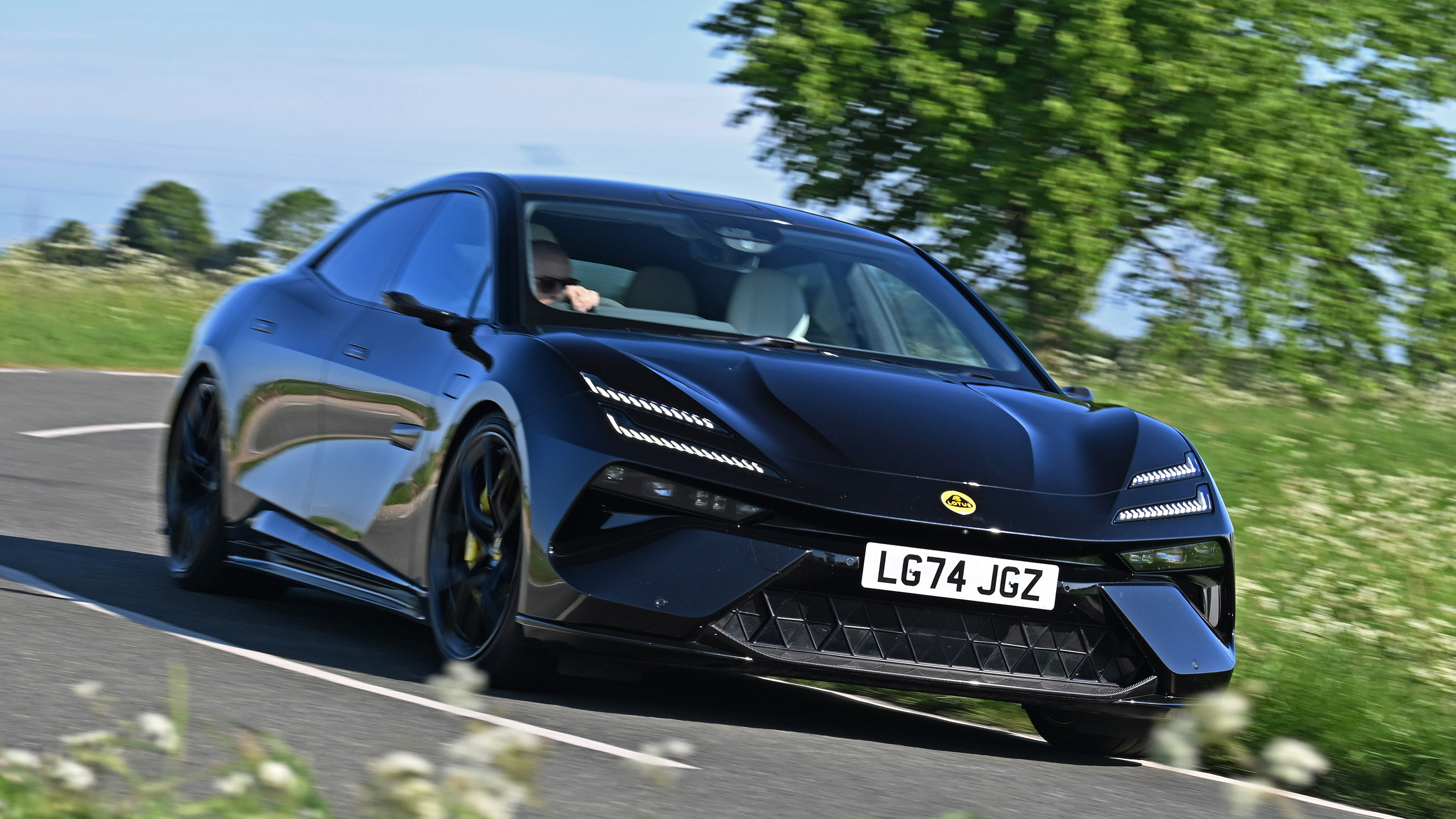 Lotus Emeya - front cornering