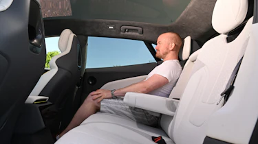 Alex Ingram sitting in the Lotus Emeya