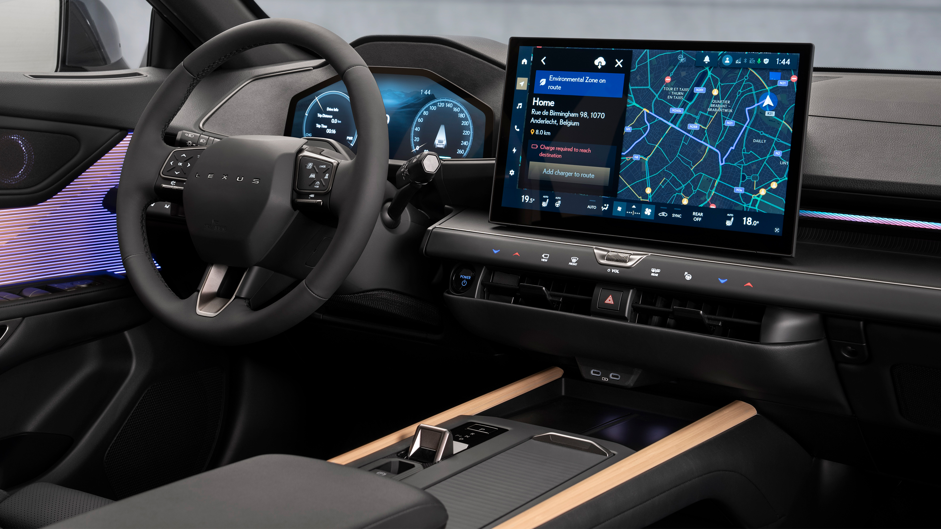 New 2026 Lexus ES 350e - centre console and dashboard