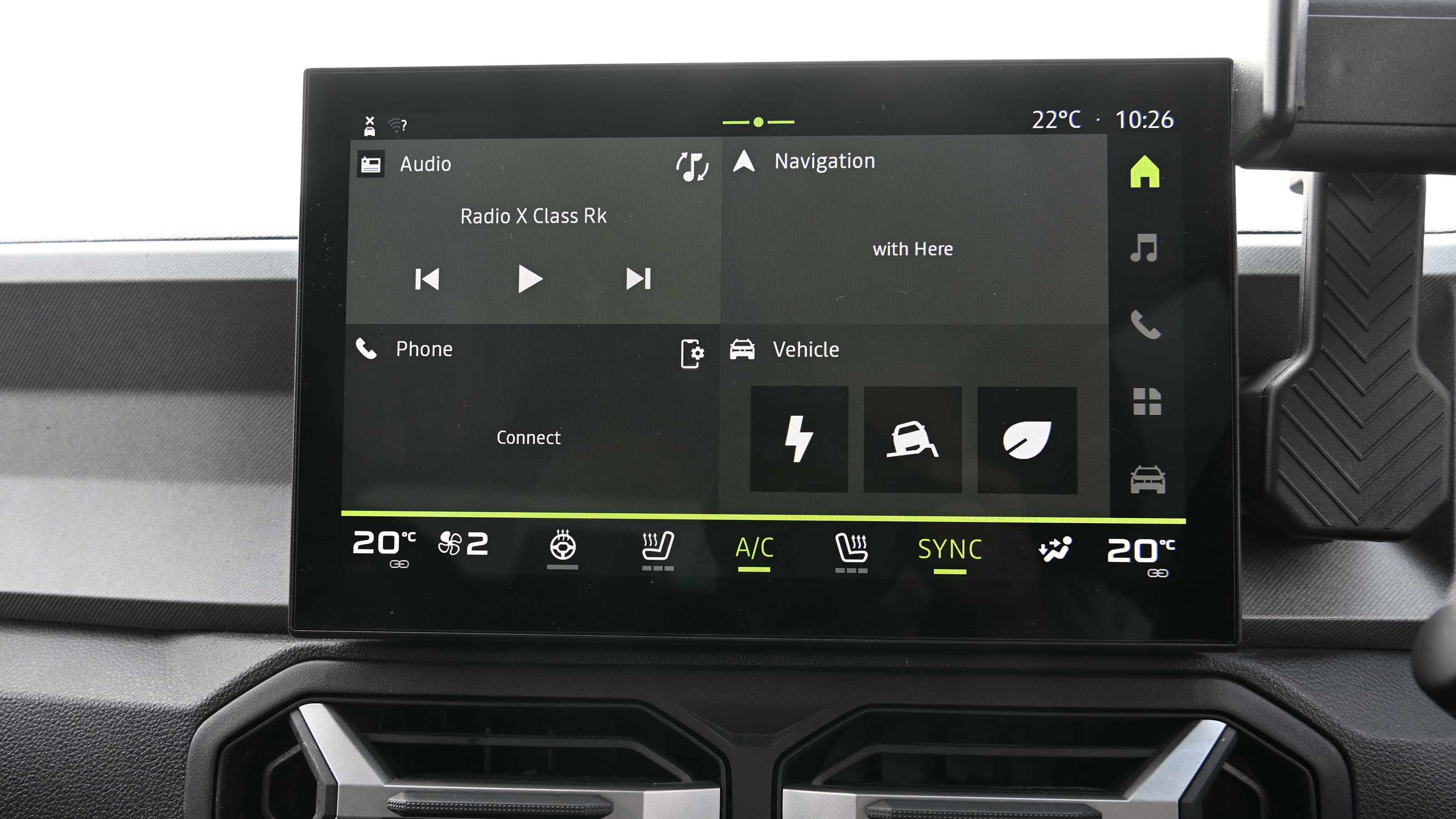 Dacia Bigster - infotainment screen 
