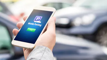 Mobile phone parking app