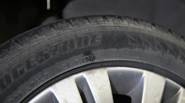 Worn Bridgestone tyre