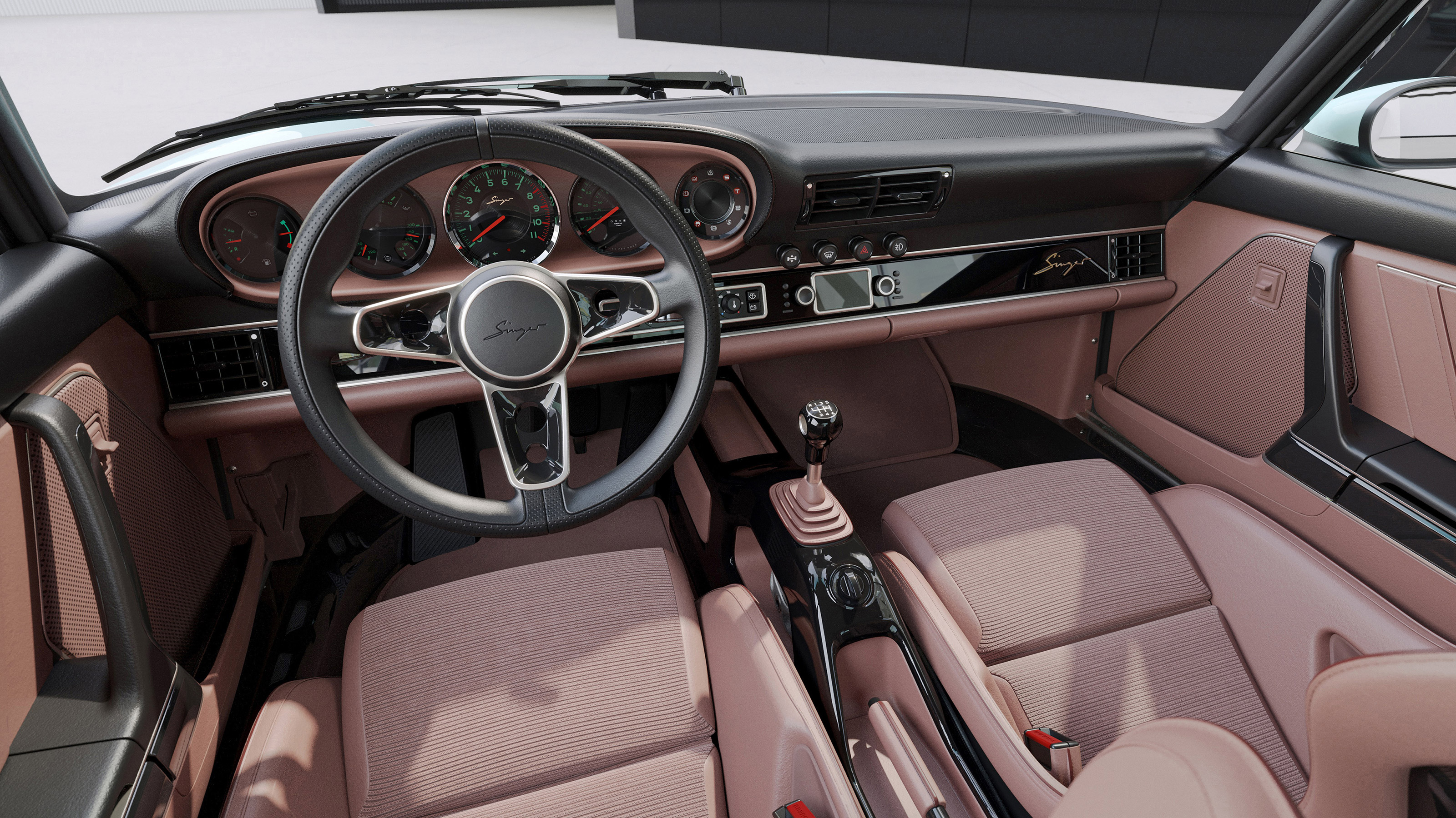 Porsche 911 Carrera Coupe Reimagined by Singer - dash
