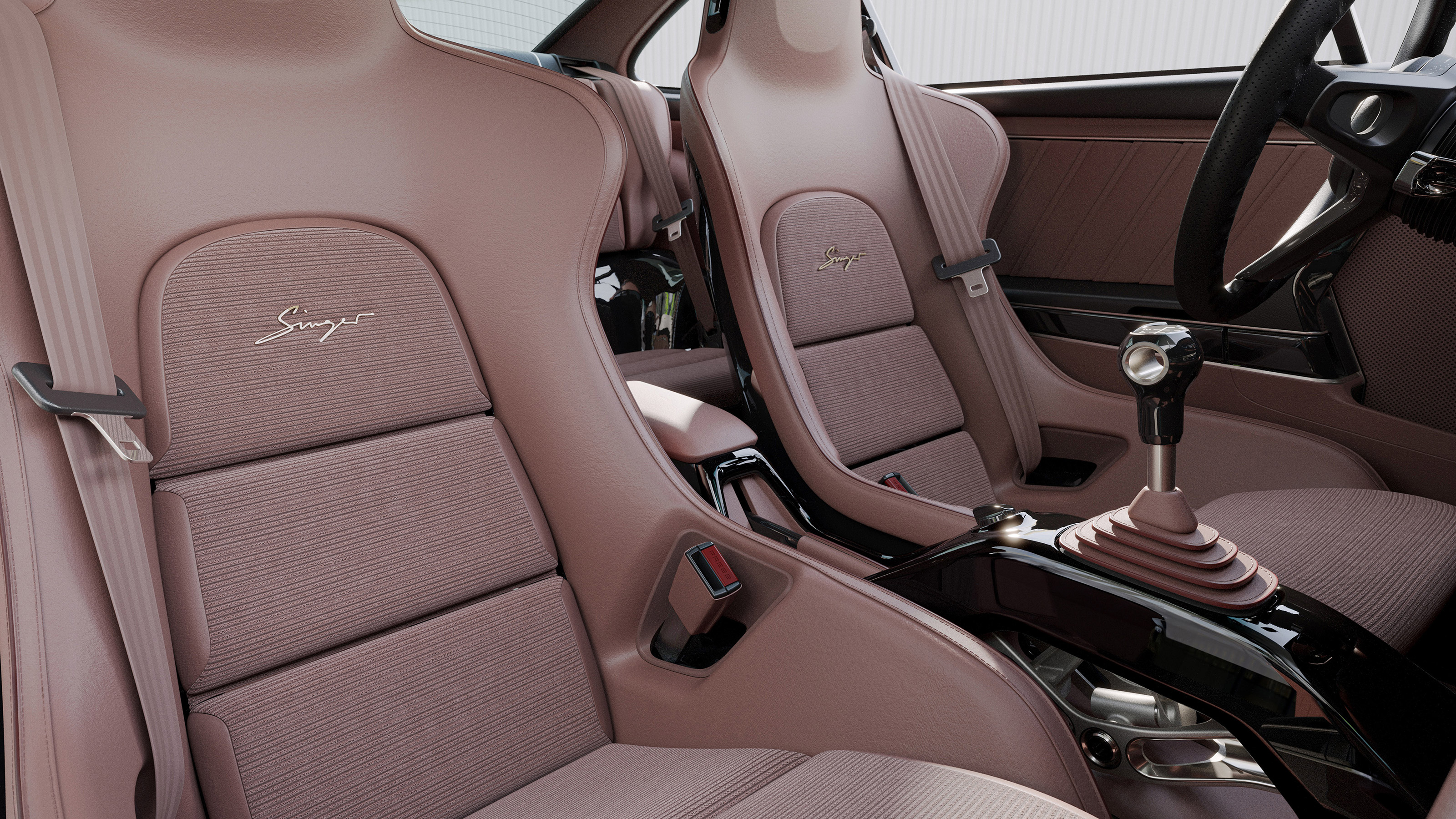 Porsche 911 Carrera Coupe Reimagined by Singer - seats