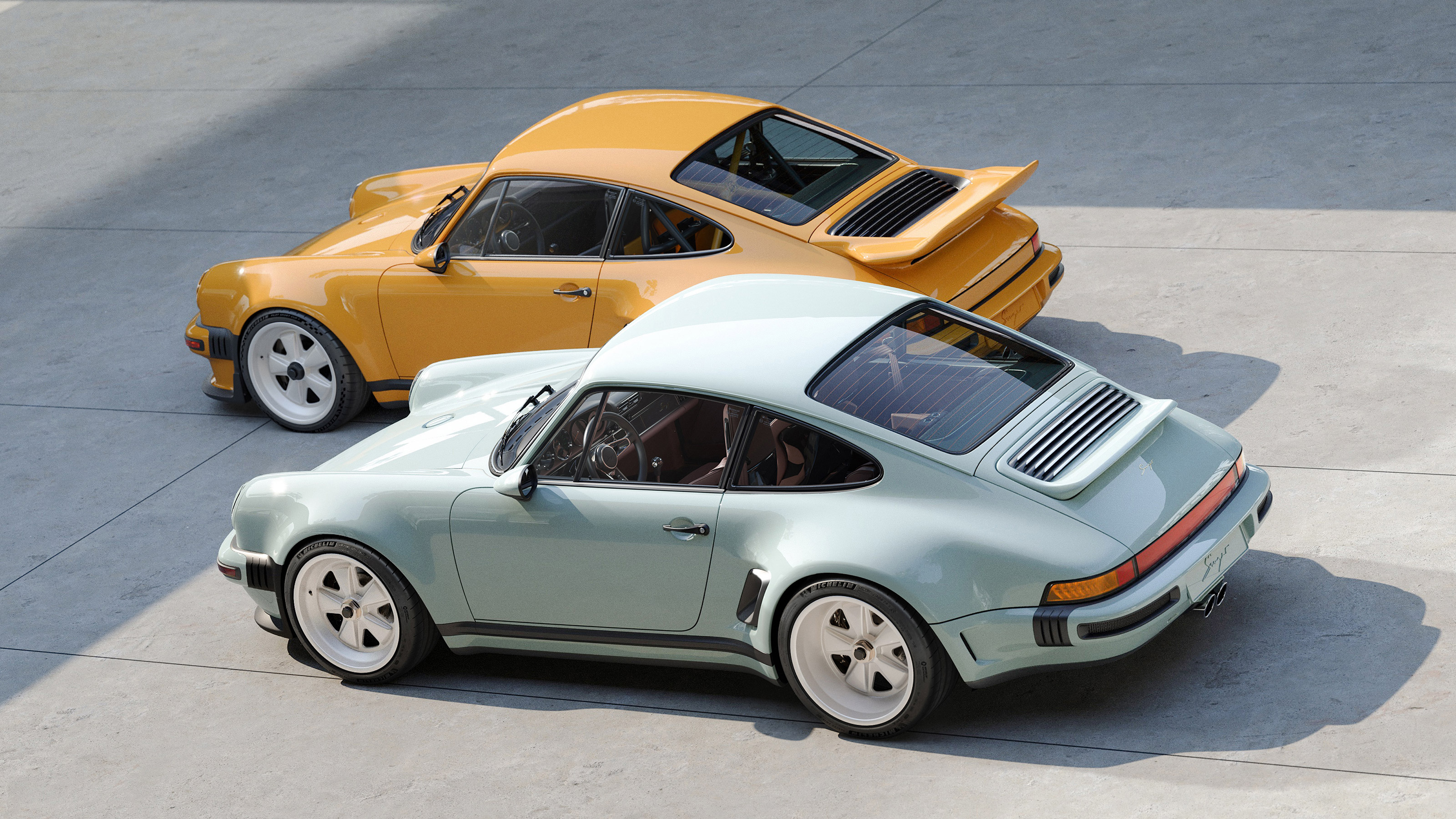 Porsche 911 Carrera Coupe Reimagined by Singer - range rear