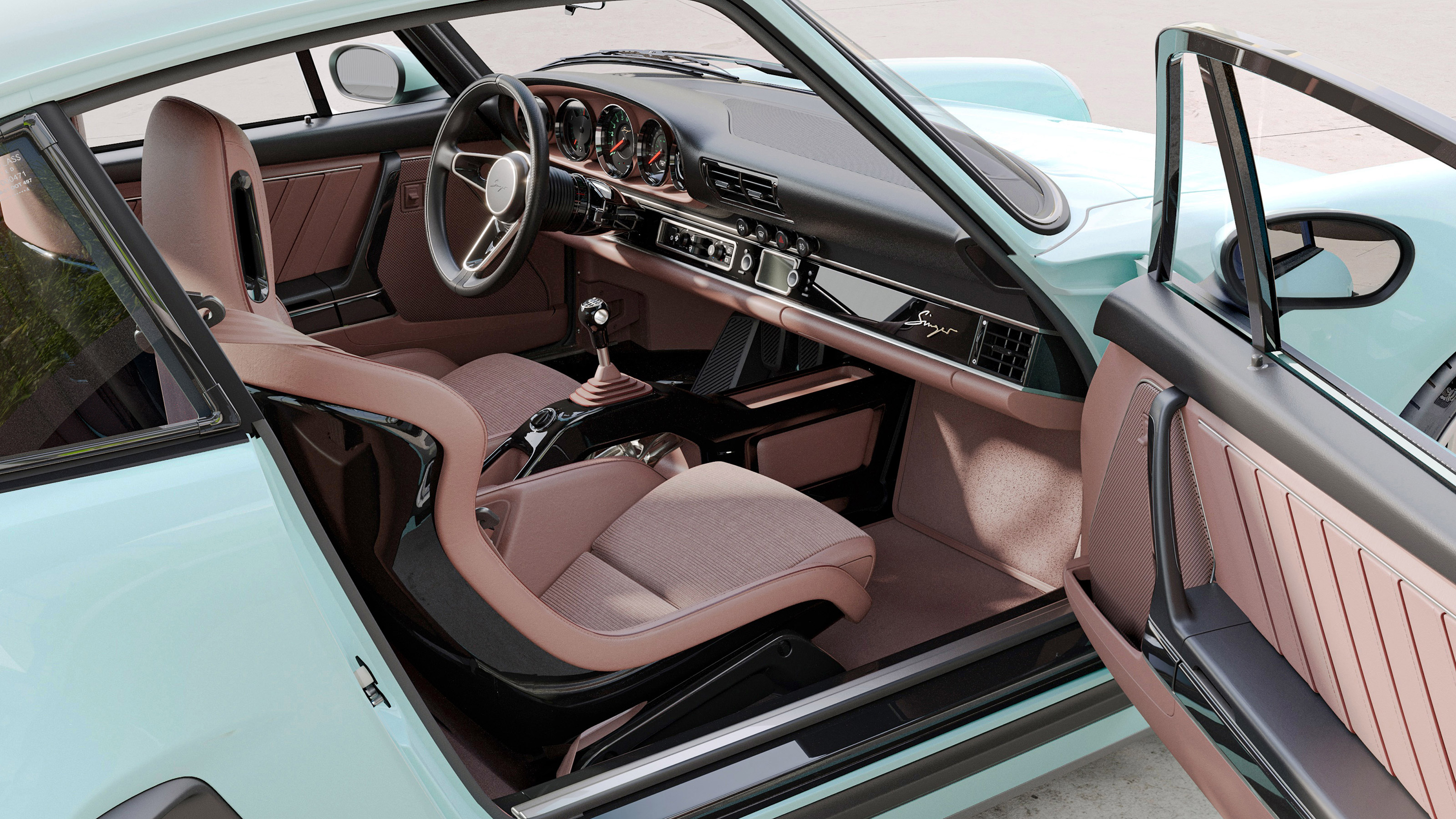 Porsche 911 Carrera Coupe Reimagined by Singer - cabin