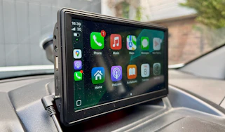 NHOPEEW Portable Car Stereo Wireless Carplayer adaptor from Temu
