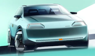 Skoda Favorit reimagined - front