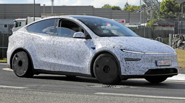 Tesla Model Y Performance - front angled cornering