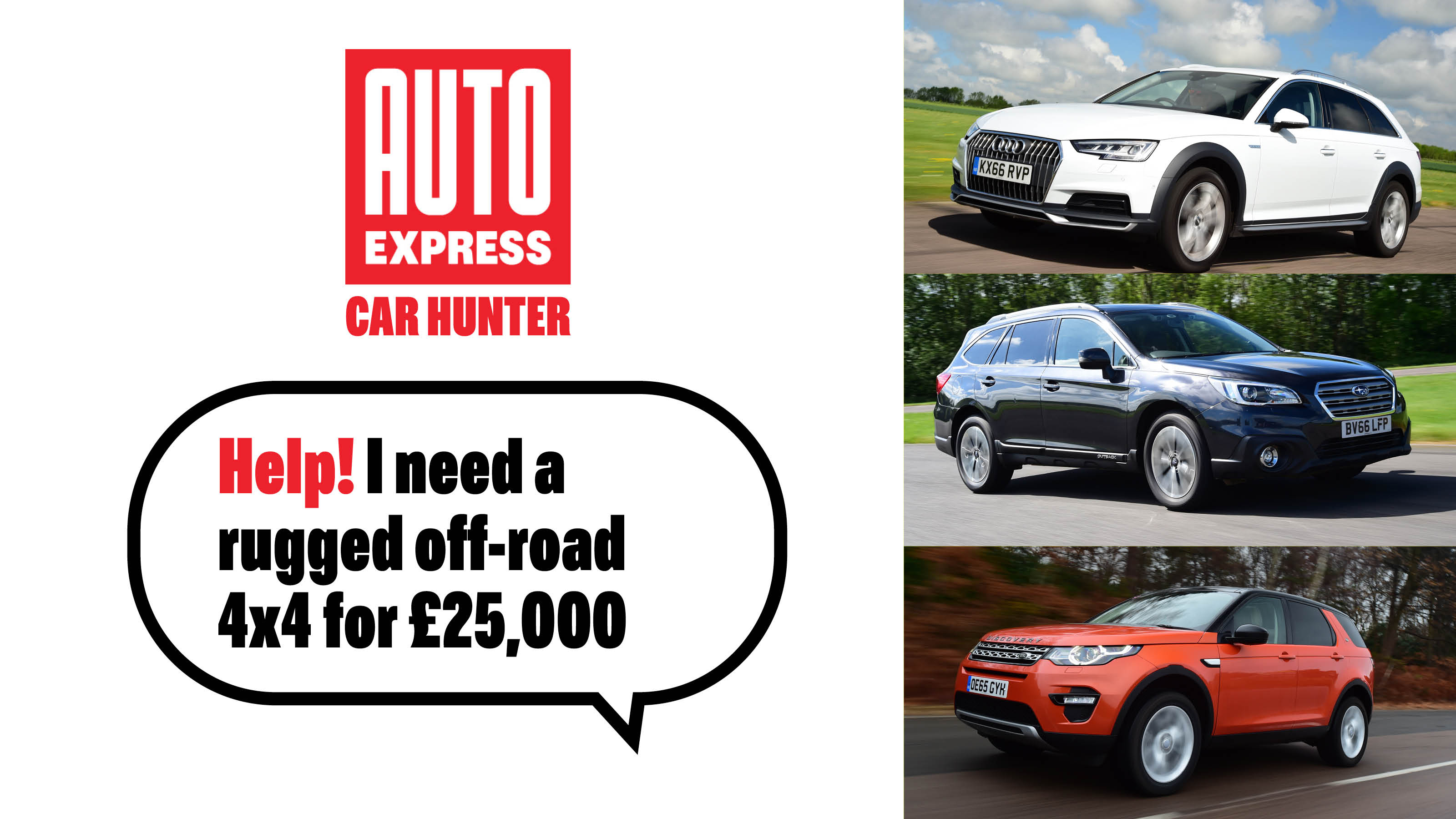 Used car hunter - Off-road and 4x4 cars for under £25,000
