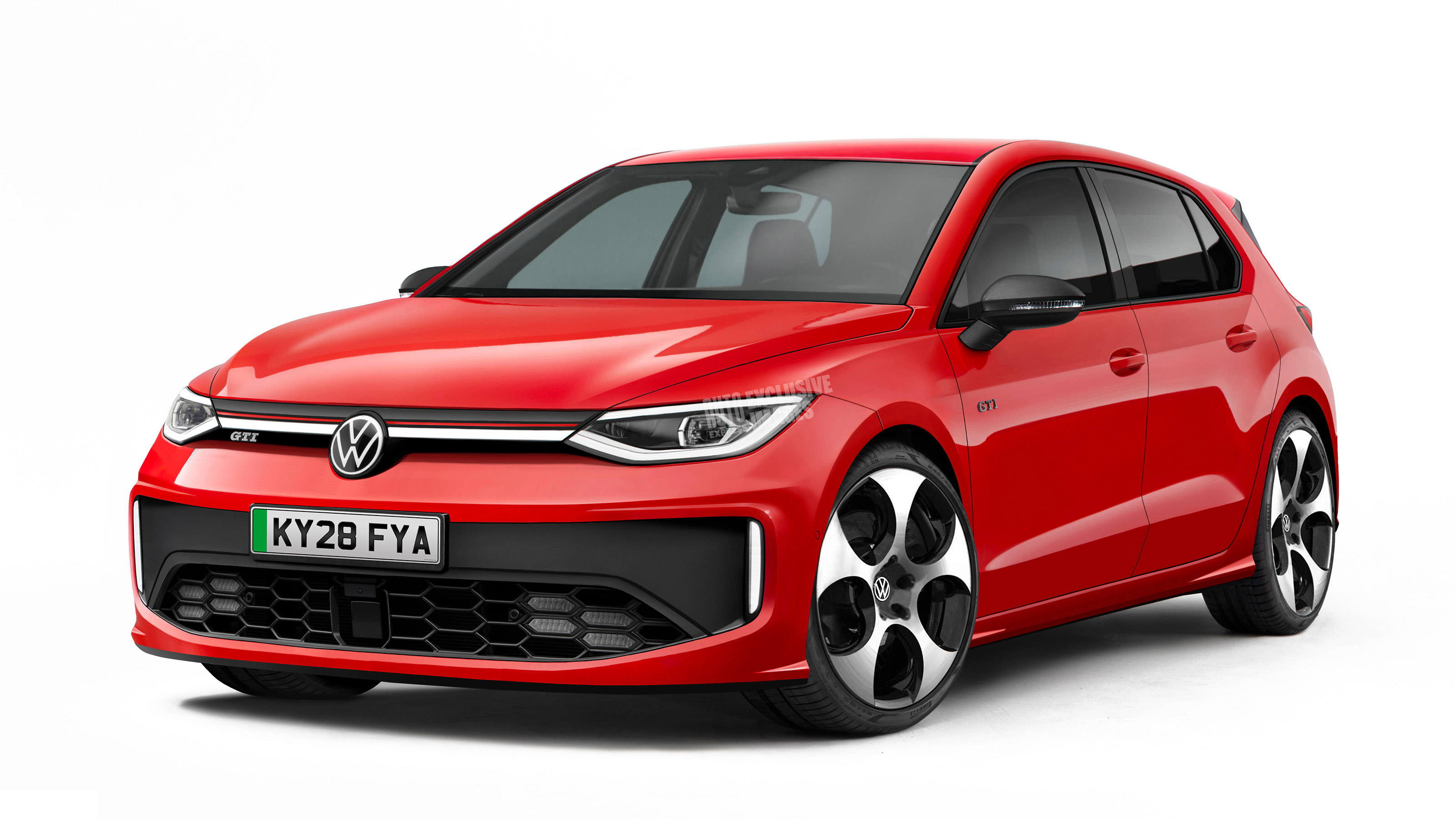 Electric Volkswagen Golf GTI - front