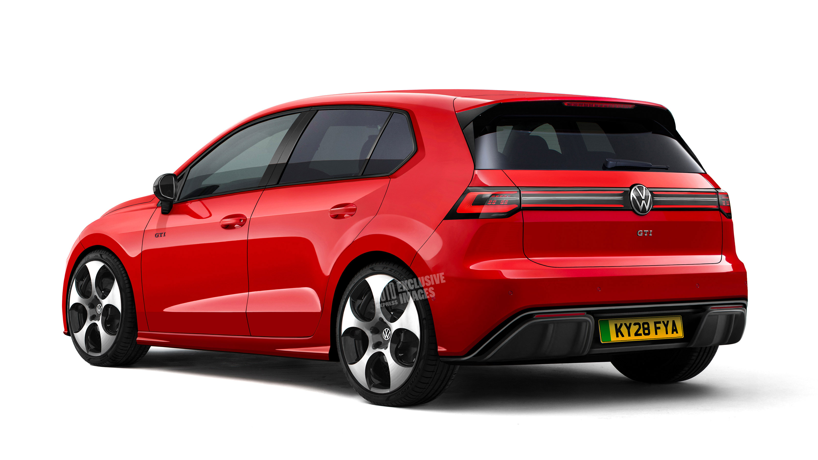 Electric VW Golf GTI - rear