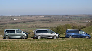 Volkswagen California, Mercedes Marco Polo and Citroen Holidays - side profile