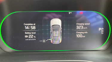 Volvo EC40 - dashboard screen