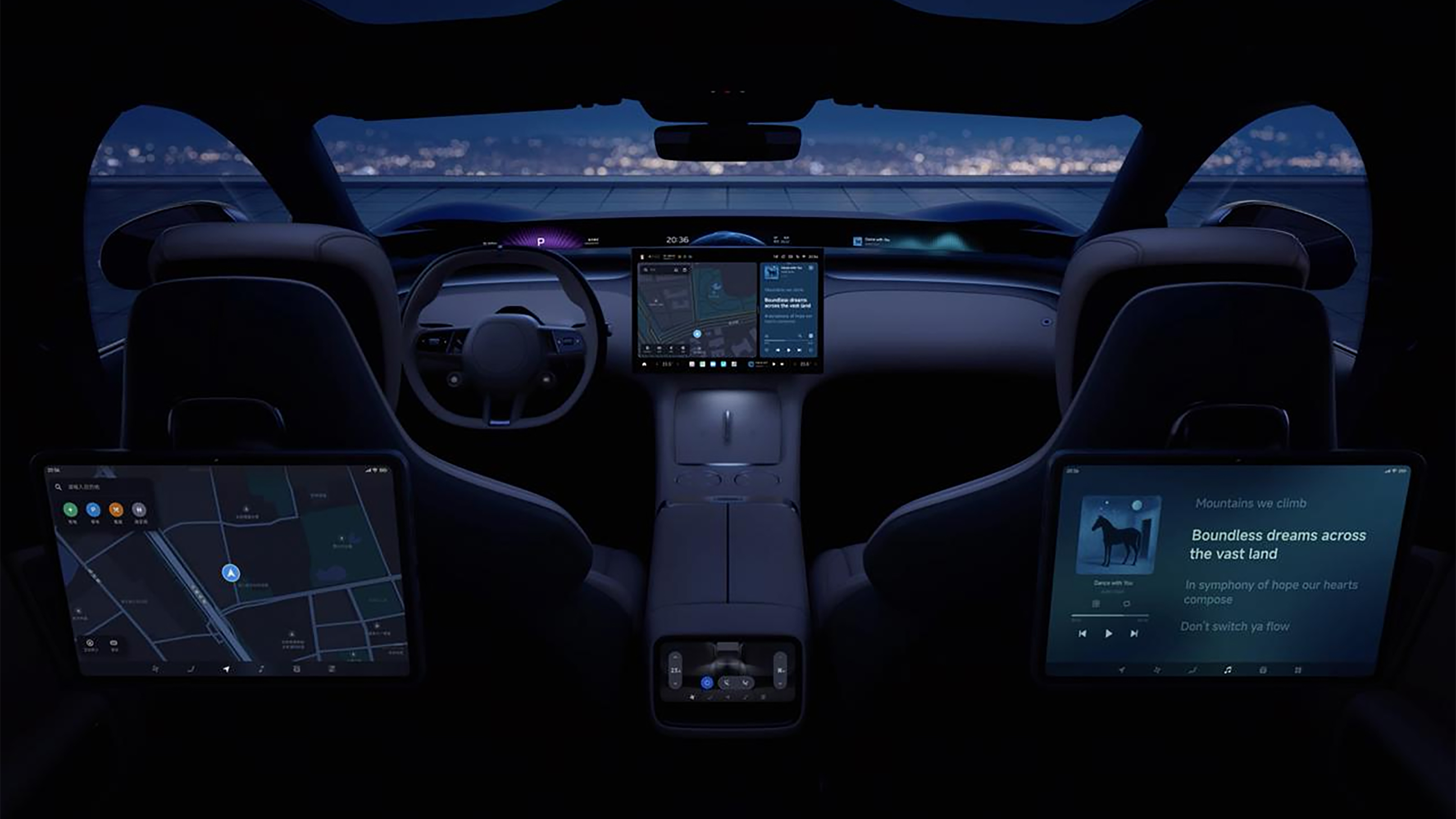 Xiaomi YU7 - backseat view