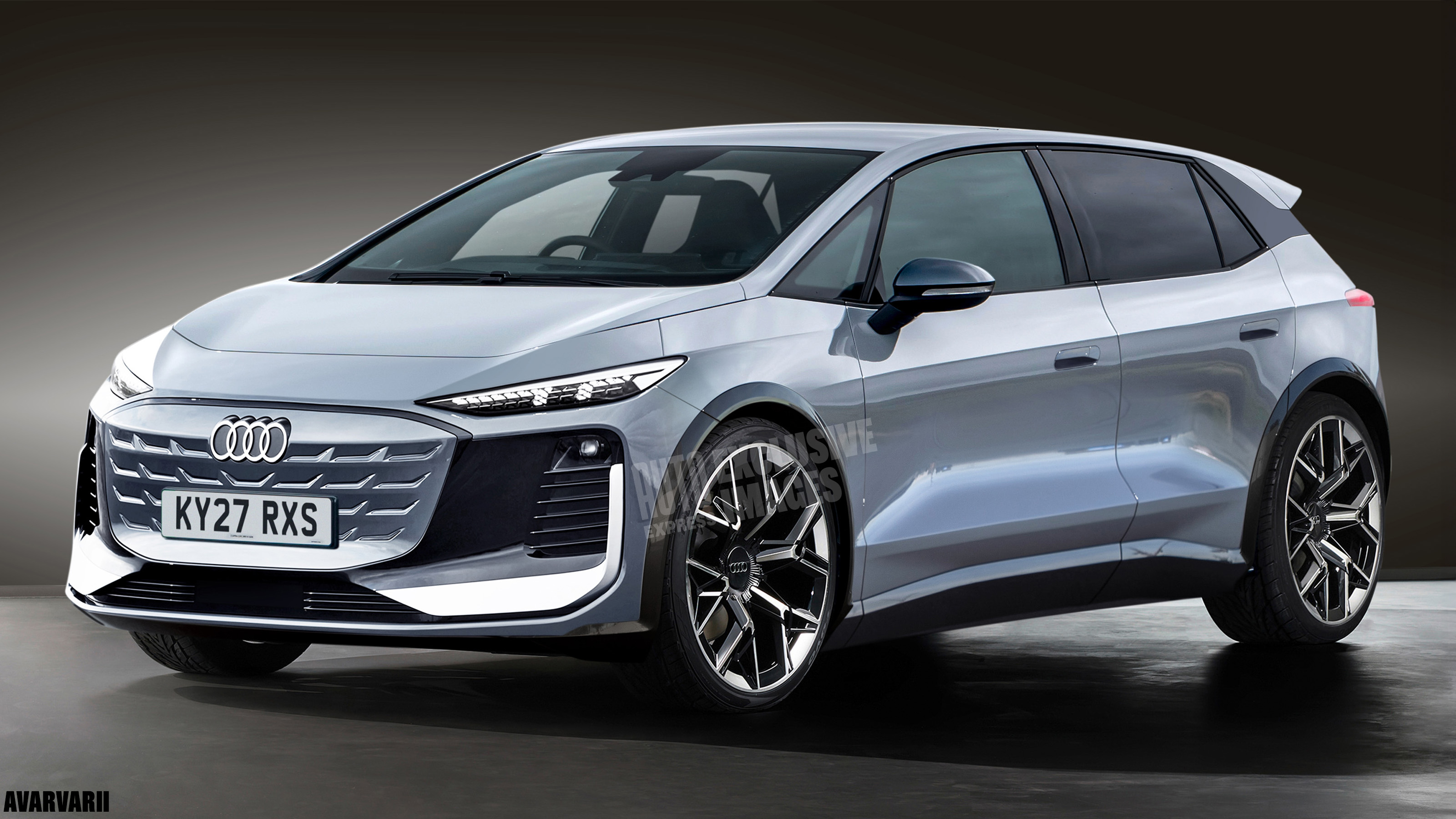 Render of the Audi A2 e-tron - front static 