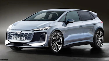 Render of the Audi A2 e-tron - front static