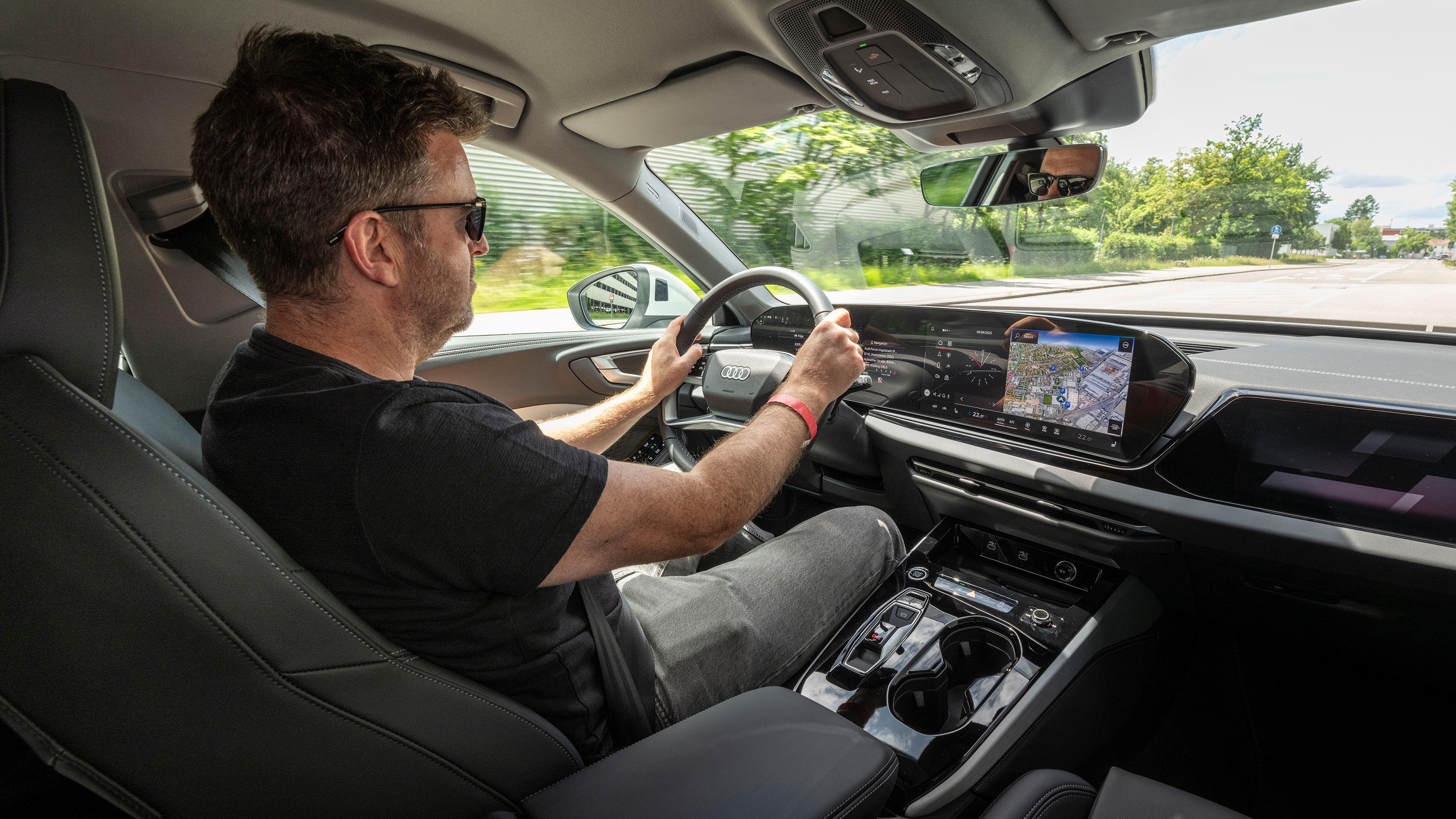 Audi A5 e-hybrid quattro Steve Walker driving